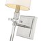 Z-Lite Sophia 1 Light Wall Sconce, Brushed Nickel & White 803-1S-BN - alternate 4